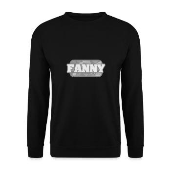 Natur für Fanny Gesundheit Bio - Unisex Pullover - Schwarz - Vorne - Alina (178cm) & Michal (187cm)