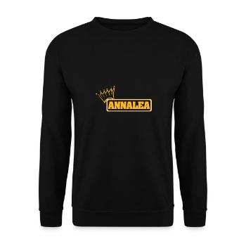 Gift idea Annalea - Unisex Sweatshirt - black - Front - Alina (178cm) & Michal (187cm)