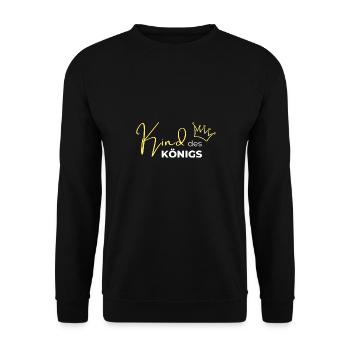 Kind des Königs - Unisex Pullover - Schwarz - Vorne - Alina (178cm) & Michal (187cm)