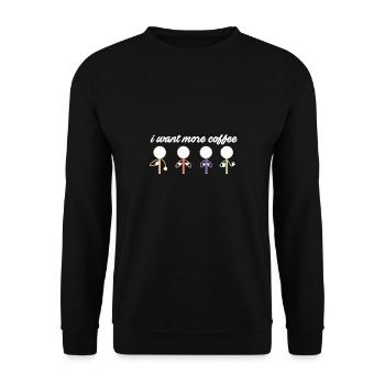 Enseignant accéléré SLP Thérapeute Langage Vocal Veulent - Sweat-shirt Unisexe - noir - Devant - Alina (178cm) & Michal (187cm)
