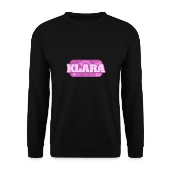Nature for Klara Health Bio - Unisex Sweatshirt - black - Front - Alina (178cm) & Michal (187cm)