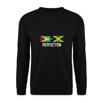 Guyana Flag Guyanese Guyana - Unisex Sweatshirt - black - Front - Alina (178cm) & Michal (187cm)