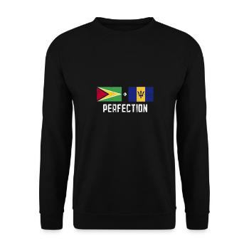 Guyana Flag Guyanais Guyanais - Sweat-shirt Unisexe - noir - Devant - Alina (178cm) & Michal (187cm)