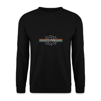 Star Flynn - Unisex Sweatshirt - black - Front - Alina (178cm) & Michal (187cm)