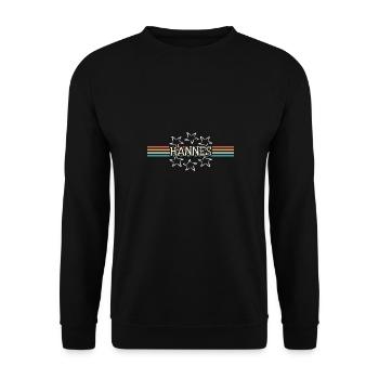Stern Hannes - Unisex Sweatshirt - black - Front - Alina (178cm) & Michal (187cm)