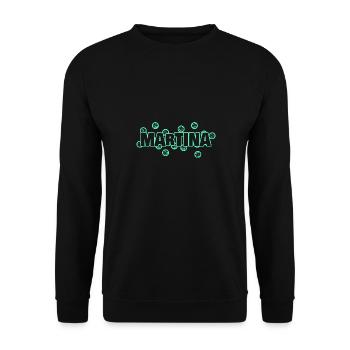 Martina - Unisex Pullover - Schwarz - Vorne - Alina (178cm) & Michal (187cm)