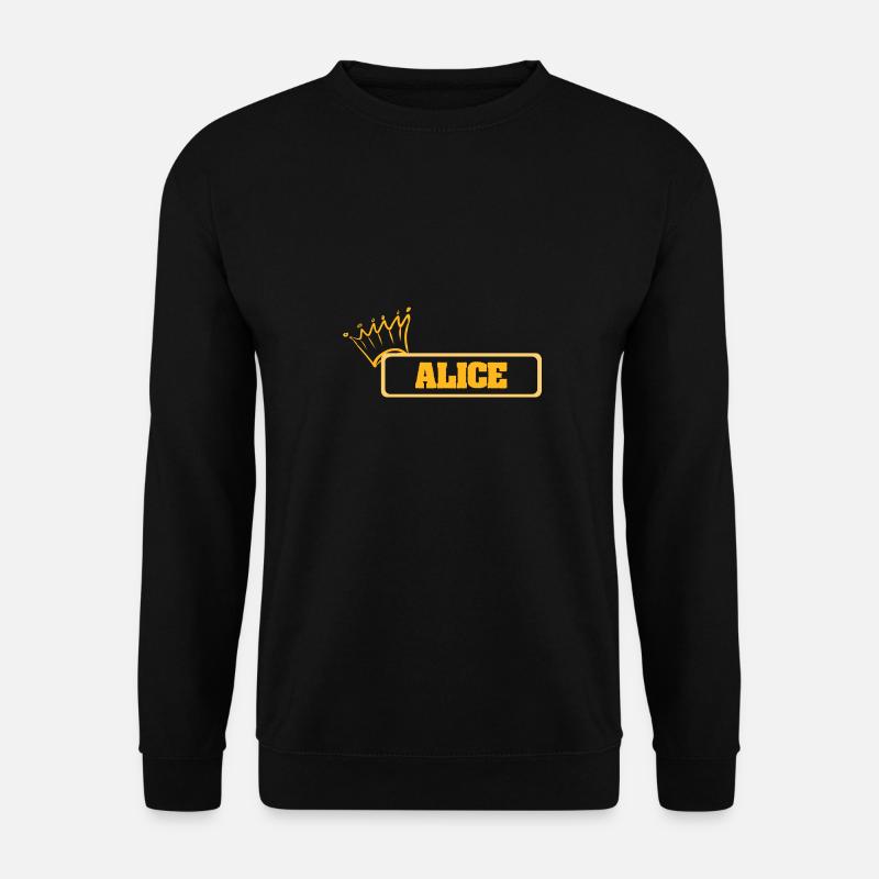 Nom : Alice - Sweat-shirt Unisexe - noir