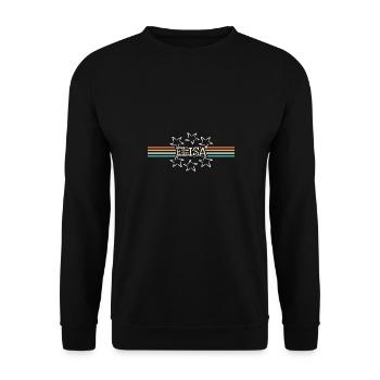 Elisa as a woman's name - Unisex Sweatshirt - black - Front - Alina (178cm) & Michal (187cm)
