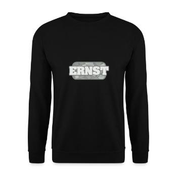 Serious - Unisex Sweatshirt - black - Front - Alina (178cm) & Michal (187cm)