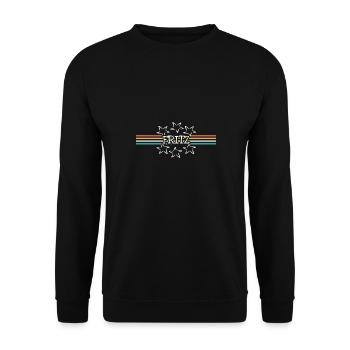 Stern Fritz - Unisex Pullover - Schwarz - Vorne - Alina (178cm) & Michal (187cm)