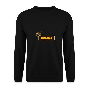 Celina - Unisex Pullover - Schwarz - Vorne - Alina (178cm) & Michal (187cm)