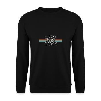 Stern Janos - Unisex Sweatshirt - black - Front - Alina (178cm) & Michal (187cm)