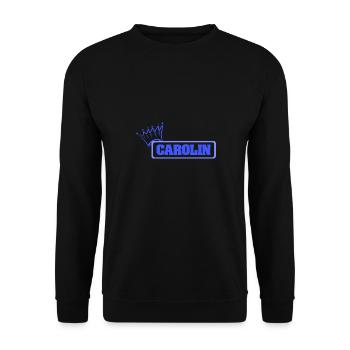 Schwester Carolin - Unisex Pullover - Schwarz - Vorne - Alina (178cm) & Michal (187cm)