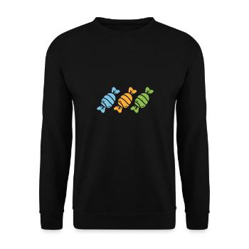 bonbon - Sweat-shirt Unisexe - noir - Devant - Alina (178cm) & Michal (187cm)