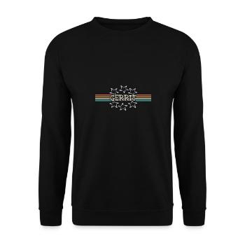 Stern Gerrit - Unisex Sweatshirt - black - Front - Alina (178cm) & Michal (187cm)