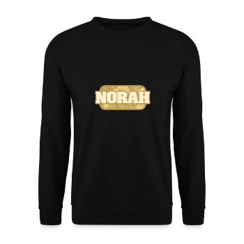 Health Norah - Unisex Sweatshirt - black - Front - Alina (178cm) & Michal (187cm)