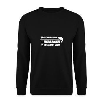 Geschenk für Greta - Unisex Pullover - Schwarz - Vorne - Alina (178cm) & Michal (187cm)