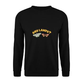 Moths Insect Collector Entomologist - Unisex Sweatshirt - black - Front - Alina (178cm) & Michal (187cm)