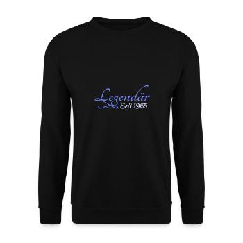 1965 - Unisex Pullover - Schwarz - Vorne - Alina (178cm) & Michal (187cm)