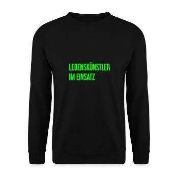 Artists of life in action - Unisex Sweatshirt - black - Front - Alina (178cm) & Michal (187cm)