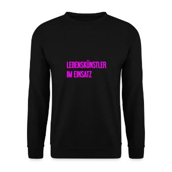 Artists of life in action - Unisex Sweatshirt - black - Front - Alina (178cm) & Michal (187cm)