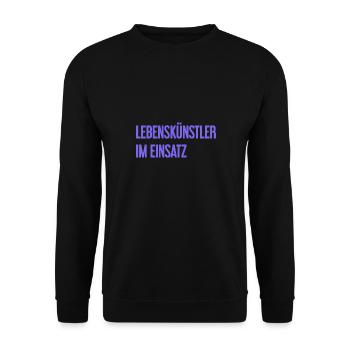Artistes de la vie en action - Sweat-shirt Unisexe - noir - Devant - Alina (178cm) & Michal (187cm)