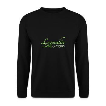 Legendary 1980 - Unisex Sweatshirt - black - Front - Alina (178cm) & Michal (187cm)