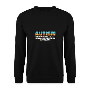 Puzzle du mois de sensibilisation à l’autisme toujours unique et - Sweat-shirt Unisexe - noir - Devant - Alina (178cm) & Michal (187cm)