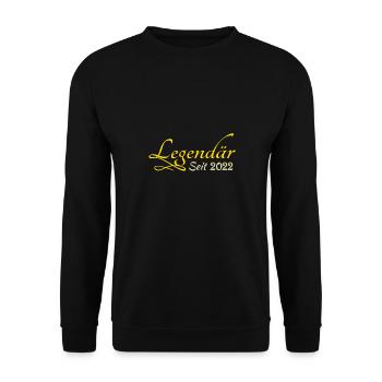 2022 - Unisex Pullover - Schwarz - Vorne - Alina (178cm) & Michal (187cm)