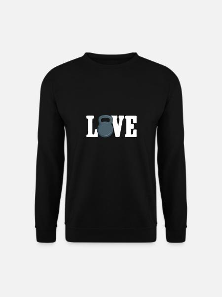 Kettlebell Workout Fitness Training - Unisex Sweatshirt - black