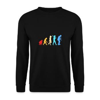 Klarinette - Unisex Pullover - Schwarz - Vorne - Alina (178cm) & Michal (187cm)