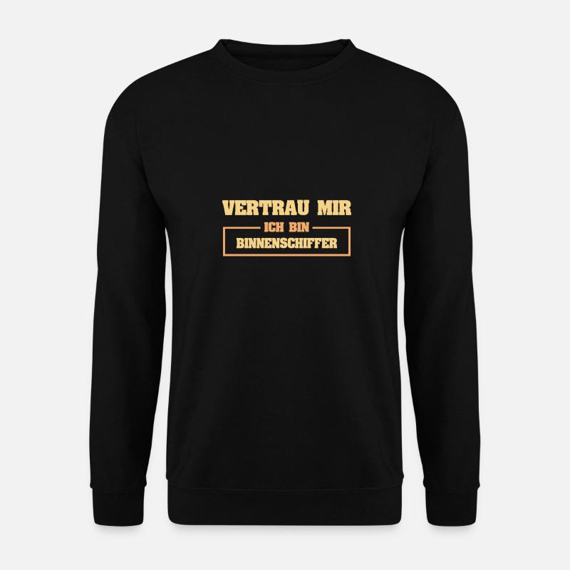 Funny barge skipper - Unisex Sweatshirt - black