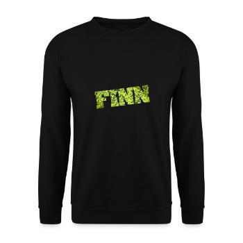 Finn - Unisex Pullover - Schwarz - Vorne - Alina (178cm) & Michal (187cm)