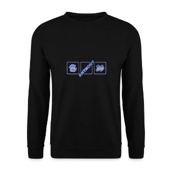 Kind Anthony - Unisex Pullover - Schwarz - Vorne - Alina (178cm) & Michal (187cm)