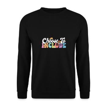 Choisissez d’inclure un thérapeute ABA enseignant accéléré - Sweat-shirt Unisexe - noir - Devant - Alina (178cm) & Michal (187cm)