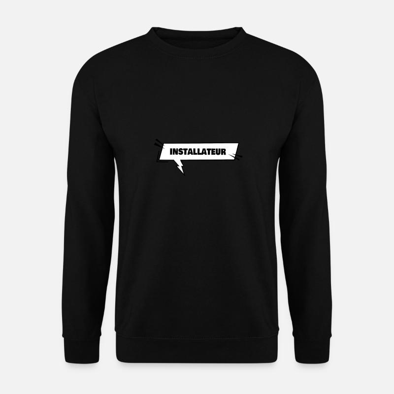 Installateur - Unisex Pullover - Schwarz