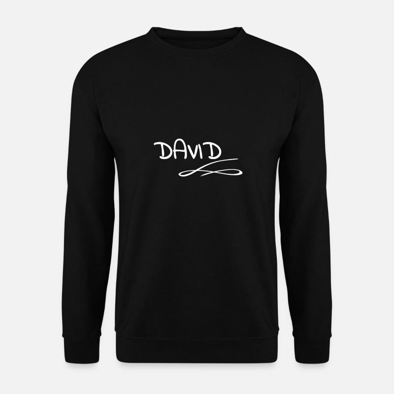 First name David - Unisex Sweatshirt - black