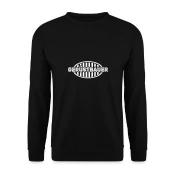 Geschenk für Gerüstbauer - Unisex Pullover - Schwarz - Vorne - Alina (178cm) & Michal (187cm)