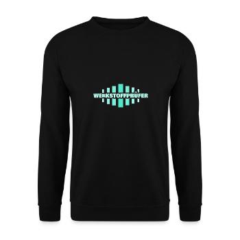 Occupation: Materials tester - Unisex Sweatshirt - black - Front - Alina (178cm) & Michal (187cm)
