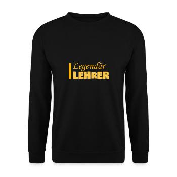 Teaching as a profession - Unisex Sweatshirt - black - Front - Alina (178cm) & Michal (187cm)