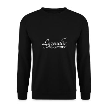2030 - Unisex Sweatshirt - black - Front - Alina (178cm) & Michal (187cm)