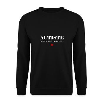 autiste - Sweat-shirt Unisexe - noir - Devant - Alina (178cm) & Michal (187cm)
