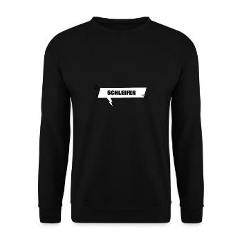 Schleifer als Bildung - Unisex Pullover - Schwarz - Vorne - Alina (178cm) & Michal (187cm)