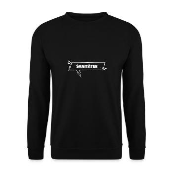 Bildung Sanitäter - Unisex Pullover - Schwarz - Vorne - Alina (178cm) & Michal (187cm)