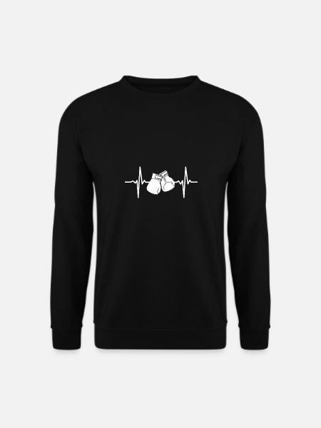 Boxing Heartbeat Boxer - Unisex Sweatshirt - black