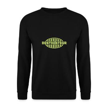 Geschenk für Destillateur - Unisex Pullover - Schwarz - Vorne - Alina (178cm) & Michal (187cm)