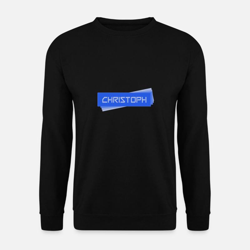 Namensschild CHRISTOPH Christoph - Unisex Pullover - Schwarz