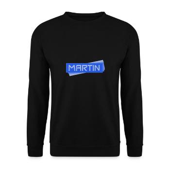 Balise nominative Martin - Sweat-shirt Unisexe - noir - Devant - Alina (178cm) & Michal (187cm)
