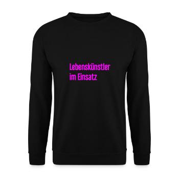 Artistes de la vie en action - Sweat-shirt Unisexe - noir - Devant - Alina (178cm) & Michal (187cm)