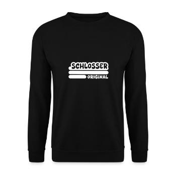 Schlosser - Unisex Pullover - Schwarz - Vorne - Alina (178cm) & Michal (187cm)